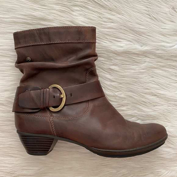Pikolinos Brown Leather Brujas Slouchy Boots - Picture 4 of 11